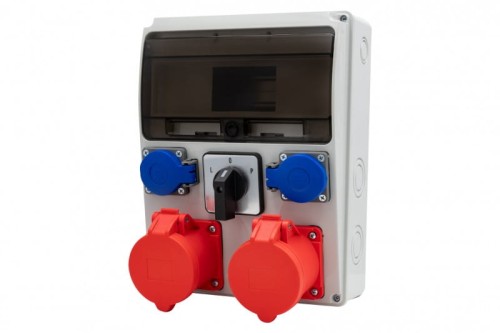 Rozdzielnica LAGO 11M - gniazda proste 16/5, 32/5, 2x230V, L/P(32A)   F3.0442 F-Elektro