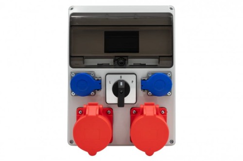 Rozdzielnica LAGO 11M - gniazda proste 16/5, 32/5, 2x230V, L/P(32A)   F3.0442 F-Elektro