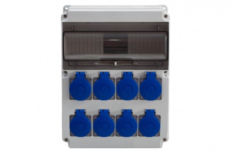 Rozdzielnica CAJA 12M - gniazda 8x230V /12 modułów/ F3.0464 F-Elektro