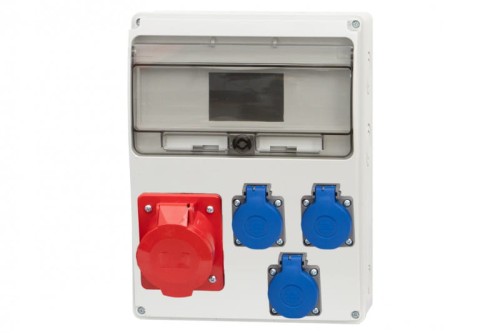 Rozdzielnica LAGO 11M - gniazda 16A 5p, 3x230V /11 modułów/ F3.0480 F-Elektro