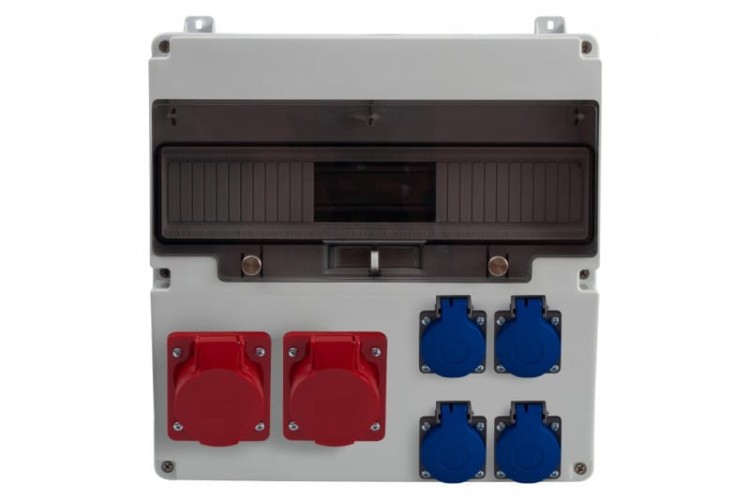 Rozdzielnica LAGO 17M - gniazda 2x32A 5p, 4x230V  /17 modułów/ F3.0505 F-Elektro