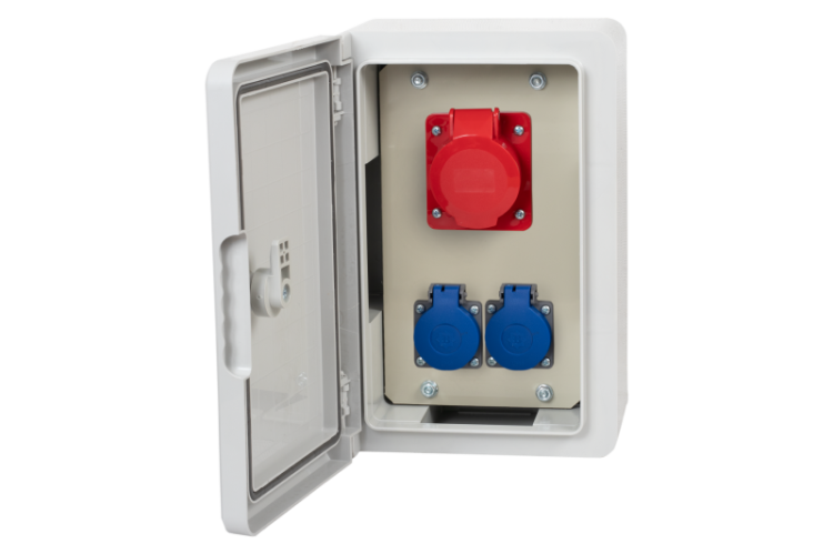 Rozdzielnica  budowlana RB-200 - gniazda 16A 5p, 2x230V F3.0530 F-Elektro