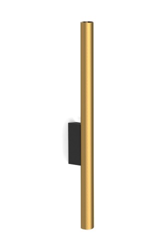 Lampa ścienna Kinkiet Industrialny Loft LASER WALL SOLID BRASS 8308 NOWODVORSKI Lighting G9 Loft nowoczesna oprawa oświetleniowa tuba podwójny dwustronny Inspiracje Premium złota mosiądz