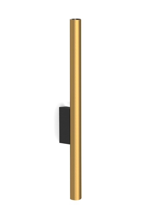 Lampa ścienna Kinkiet Industrialny Loft LASER WALL SOLID BRASS 8308 NOWODVORSKI Lighting G9 Loft nowoczesna oprawa oświetleniowa tuba podwójny dwustronny Inspiracje Premium złota mosiądz