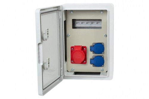 Rozdzielnica  budowlana RB-250 8M - gniazda 16A 5p, 2x230V, /8 modułów/ F3.0538 F-Elektro