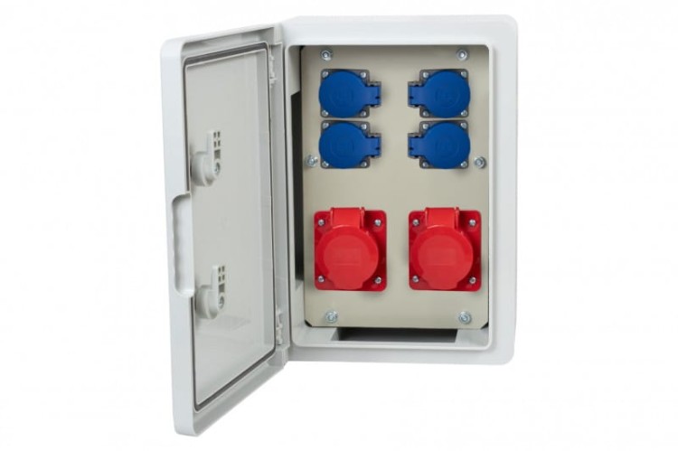 Rozdzielnica  budowlana RB-250 - gniazda 16A 5p, 32A 5p, 4x230V F3.0572 F-Elektro