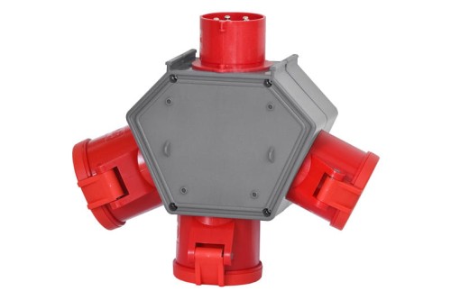 Rozdzielnica POLYBOX - wtyk odbornikowy 16A 5p, gniazda 2x16A 5p, 32A 5p F3.0601 F-Elektro