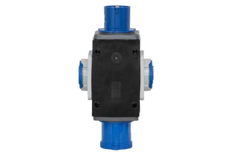Rozdzielnica PARMA - wtyczka 32A 3p, gniazda 32A 3p, 2x230V F3.0745 F-Elektro