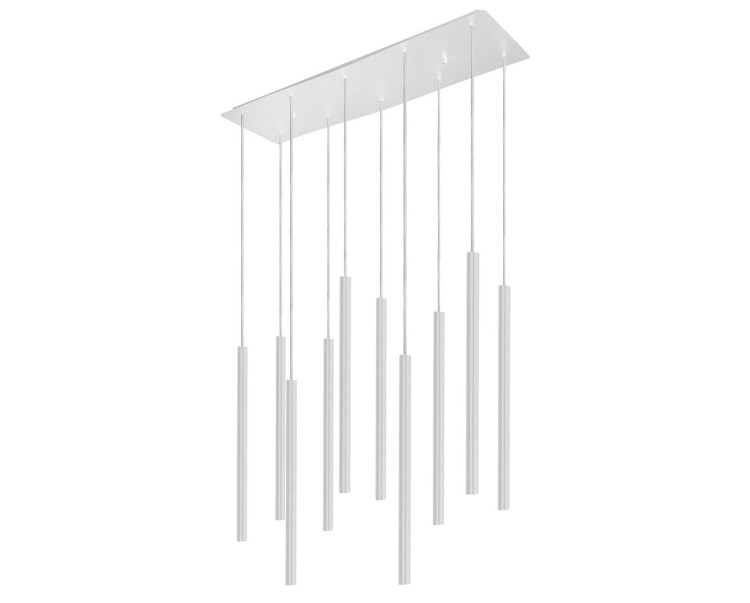 Lampa sufitowa wisząca żyrandol punktowa Industrialna LASER White X 8922 NOWODVORSKI Lighting G9 Loft nowoczesna oprawa oświetleniowa tuba zwis Inspiracje Premium biała