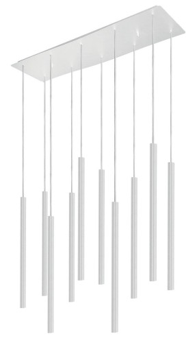 Lampa sufitowa wisząca żyrandol punktowa Industrialna LASER White X 8922 NOWODVORSKI Lighting G9 Loft nowoczesna oprawa oświetleniowa tuba zwis Inspiracje Premium biała