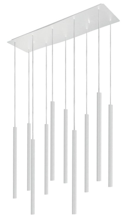 Lampa sufitowa wisząca żyrandol punktowa Industrialna LASER White X 8922 NOWODVORSKI Lighting G9 Loft nowoczesna oprawa oświetleniowa tuba zwis Inspiracje Premium biała