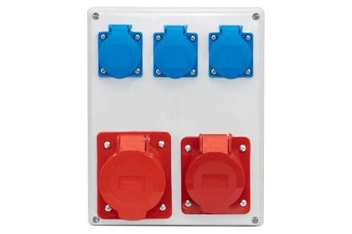 Rozdzielnica R-240 - gniazda 16A 5p, 32A 5p, 3x230V F3.0768 F-Elektro