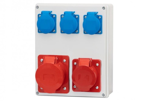 Rozdzielnica R-240 - gniazda 2x32A 5p, 3x230V F3.0770 F-Elektro
