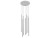 Lampa sufitowa wisząca żyrandol punktowa Industrialna LASER White VII 8918 NOWODVORSKI Lighting G9 Loft nowoczesna oprawa oświetleniowa tuba zwis Inspiracje Premium biała