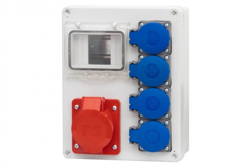 Rozdzielnica R-240 4M - gniazda 32A 5p, 4x230V /4 moduły/ F3.0787 F-Elektro