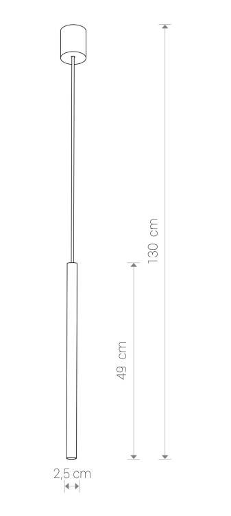 Lampa sufitowa wisząca punktowa Industrialna LASER 490 White I 8796 NOWODVORSKI Lighting G9 Loft nowoczesna oprawa oświetleniowa żyrandol tuba zwis Premium biała pojedyncza