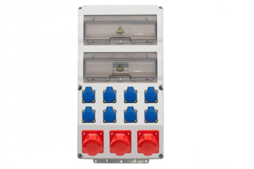 Rozdzielnica CAJA 26M - gniazda 2x16/5, 32/5, 8x230V IP44 F3.0818 F-Elektro