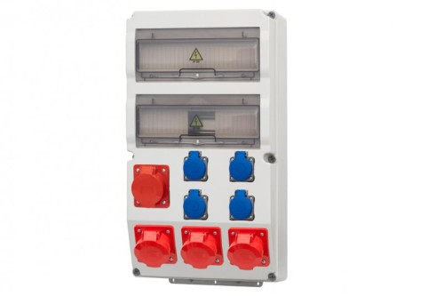 Rozdzielnica CAJA 26M - gniazda 4x32/5, 4x230V IP44 F3.0824 F-Elektro