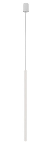 Lampa sufitowa wisząca punktowa Industrialna LASER 750 White I 8432 NOWODVORSKI Lighting G9 Loft nowoczesna oprawa oświetleniowa żyrandol tuba zwis Premium biała pojedyncza