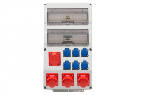 Rozdzielnica CAJA 26M - gniazda 4x16/5, 6x230V IP44 F3.0828 F-Elektro