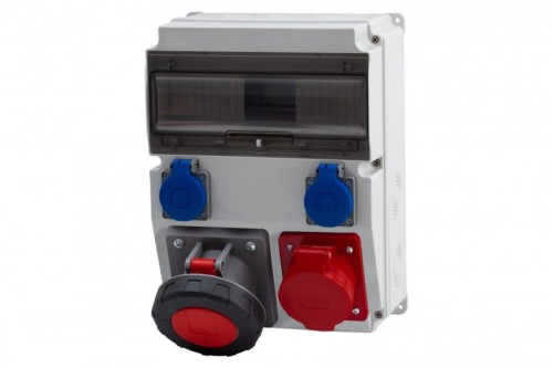Rozdzielnica CAJA 12M - gniazda 32A 5p, 63A 5p, 2x230V /12 modułów/ F3.0836 F-Elektro