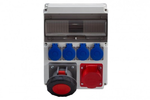 Rozdzielnica CAJA 12M - gniazda 32A 5p, 63A 5p, 4x230V /12 modułów/ F3.0838 F-Elektro