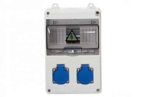 Rozdzielnica LAGO 7M - gniazda 2x230V /7 modułów/ F3.0844 F-Elektro