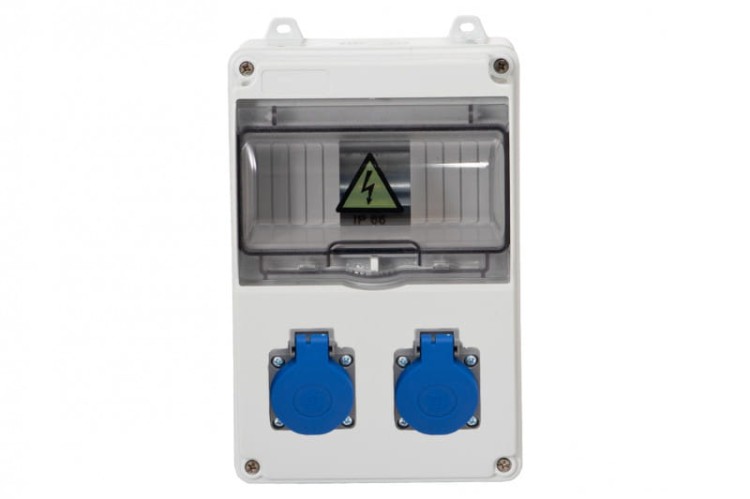 Rozdzielnica LAGO 7M - gniazda 2x230V /7 modułów/ F3.0844 F-Elektro