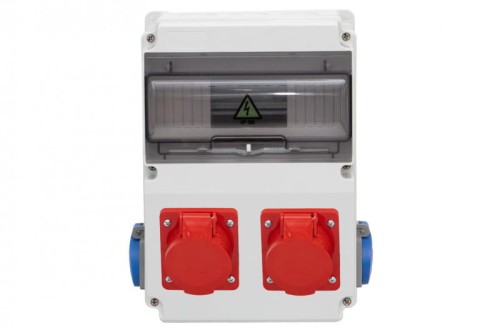 Rozdzielnica LAGO 10M - gniazda 2x32A 5p, 2x230V /10 modułów/ F3.0857 F-Elektro