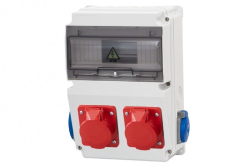 Rozdzielnica LAGO 10M - gniazda 16A 5p, 32A 5p, 2x230V /10 modułów/ F3.0858 F-Elektro