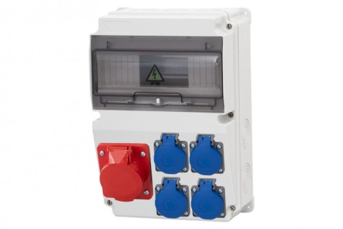 Rozdzielnica LAGO 10M - gniazda 16A 5p, 4x230V /10 modułów/ F3.0863 F-Elektro