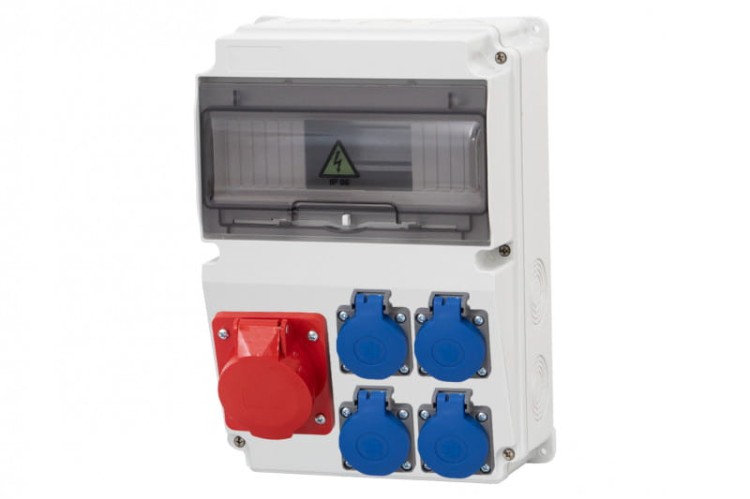 Rozdzielnica LAGO 10M - gniazda 32A 5p, 4x230V /10 modułów/ F3.0864 F-Elektro