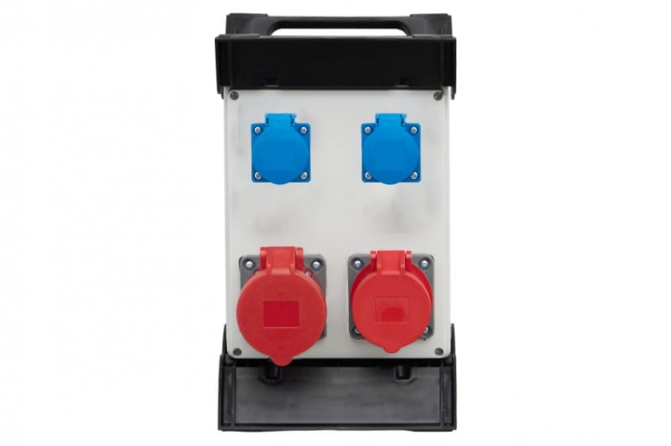 Rozdzielnica R-240 - gniazda 2x16A 5p, 2x230V na stelażu  plastikowym F3.0867 F-Elektro