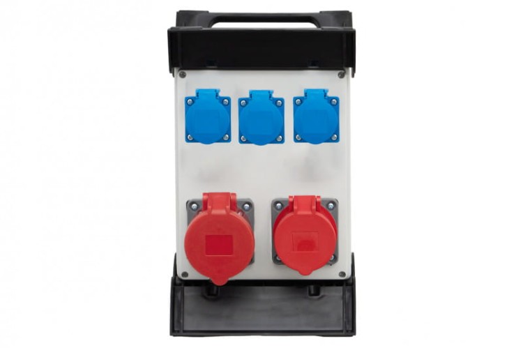 Rozdzielnica R-240 - gniazda 2x16/5, 3x230V na stelażu  plastikowym F3.0870 F-Elektro