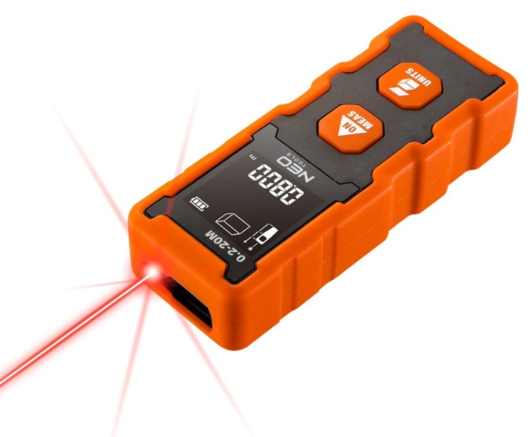 Dalmierz Laserowy miernik odległości 75-202 Neo Tools 20m dokładność 2mm