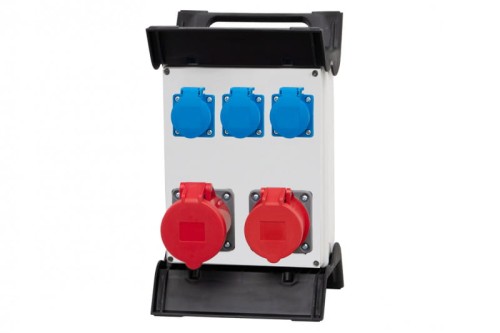 Rozdzielnica R-240 - gniazda 16/5, 32/5, 3x230V na stelażu  plastikowym F3.0872 F-Elektro