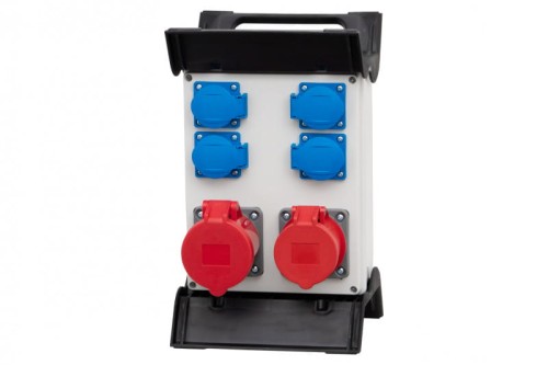 Rozdzielnica R-240 - gniazda 16A 5p, 32A 5p, 4x230V na stelażu plastikowym F3.0875 F-Elektro
