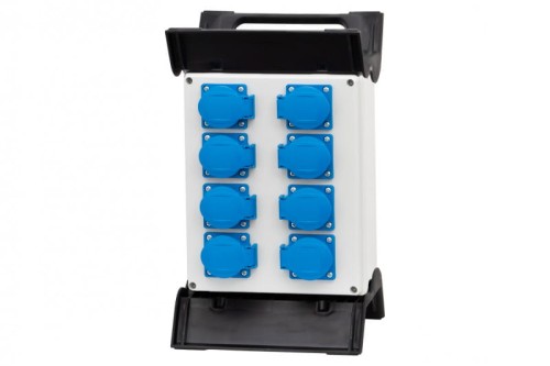 Rozdzielnica R-240 - gniazda 8x250V na stelażu  plastikowym F3.0876 F-Elektro
