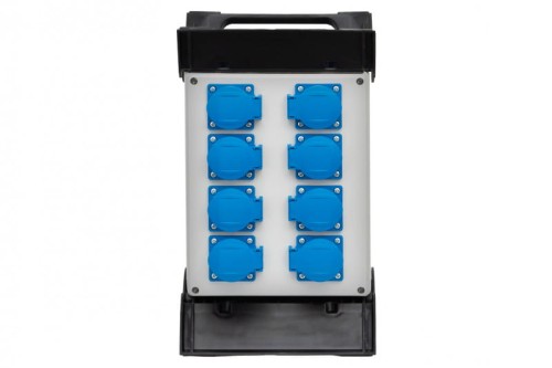 Rozdzielnica R-240 - gniazda 8x250V na stelażu  plastikowym F3.0876 F-Elektro