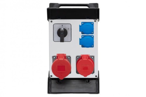 Rozdzielnica R-240 - gniazda 2x32A 5p, 2x230V, 0/1(32A) na stelażu  plastikowym F3.0888 F-Elektro
