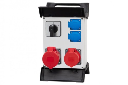 Rozdzielnica R-240 - gniazda 16A 5p, 32A 5p, 2x230V, L/P na stelażu  plastikowym F3.0892 F-Elektro