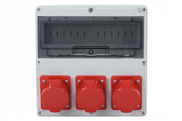 Rozdzielnica LAGO 14M - gniazda 16A 5p, 2x32A 5p  /14 modułów/ F3.1016 F-Elektro