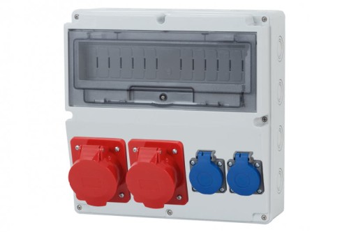 Rozdzielnica LAGO 14M - gniazda 16A 5p, 32A 5p, 2x230V  /14 modułów/ F3.1020 F-Elektro