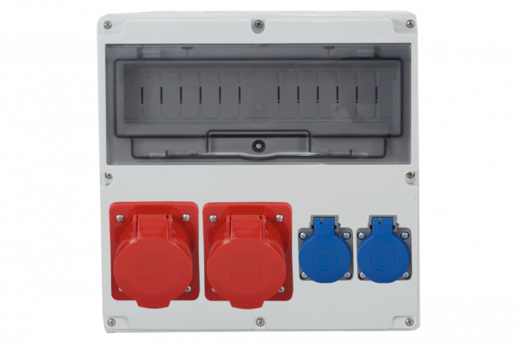 Rozdzielnica LAGO 14M - gniazda 16A 5p, 32A 5p, 2x230V  /14 modułów/ F3.1020 F-Elektro