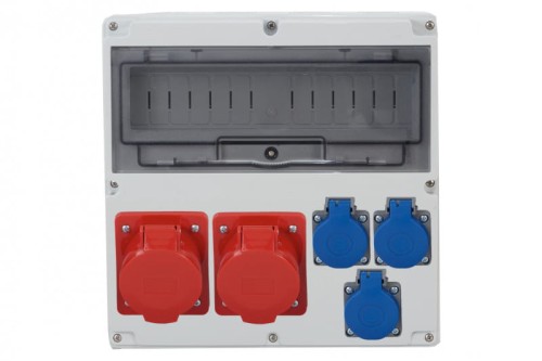 Rozdzielnica LAGO 14M - gniazda 16A 5p, 32A 5p, 3x230V  /14 modułów/ F3.1023 F-Elektro
