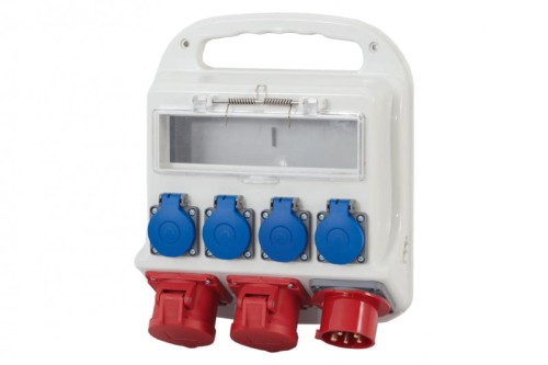 Rozdzielnica FORTE 11M - gniazda 16A 5p, 32A 5p 4x230V, wtyk odbiornikowy 16A 5p  /11modułów/ F3.1064 F-Elektro