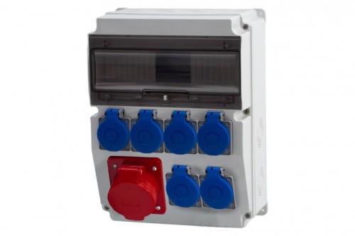 Rozdzielnica CAJA 12M - gniazda 32A 5p, 6x230V /12 modułów/ F3.1218 F-Elektro