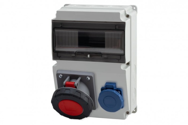 Rozdzielnica LAGO 10M - gniazda 63A 5p, 230V  IP65 /10 modułów/ F3.1791 F-Elektro
