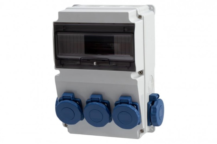 Rozdzielnica LAGO 10M - gniazda 5x230V   IP65 /10 modułów/ F3.1794 F-Elektro