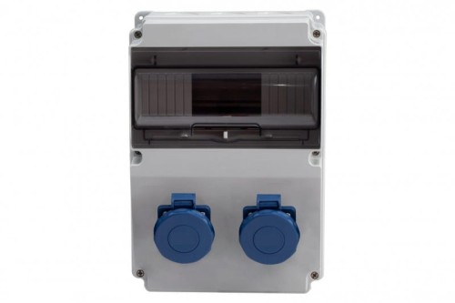 Rozdzielnica LAGO 10M - gniazda 2x230V   IP65 /10 modułów/ F3.1798 F-Elektro